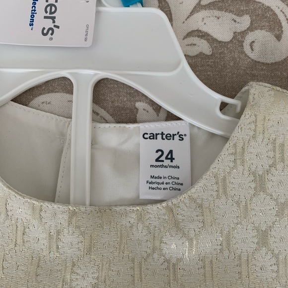 BNWT Carter’s Jacquard 24 months Christmas sparkle Dress - Picture 6 of 8